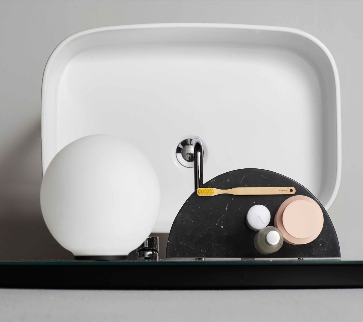 Ex.T Float Настенное зеркало с полкой и светильником EXSPFLOATNM  - Вид №3