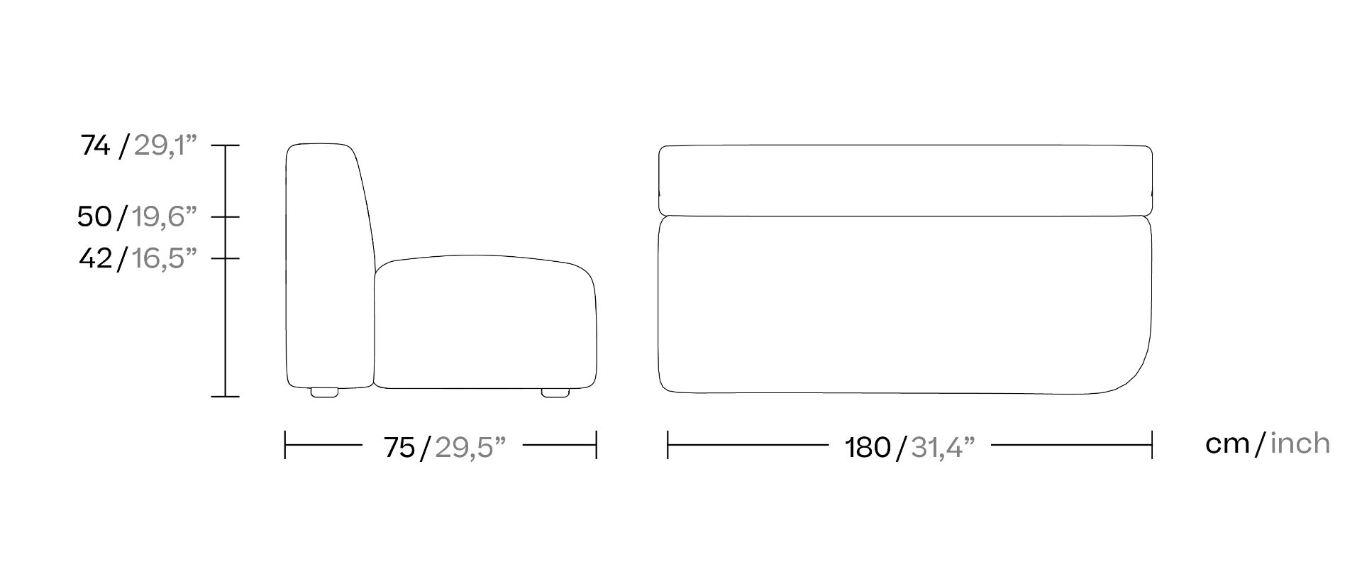 Модульный тканевый диван Kettal Диван O ARCH-00115416 - Вид №5