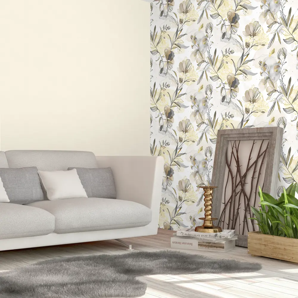 Обои флизелиновые Ateliero Olesya жёлтые 1.06 м AT281906 STLM-2008981 - Вид №3