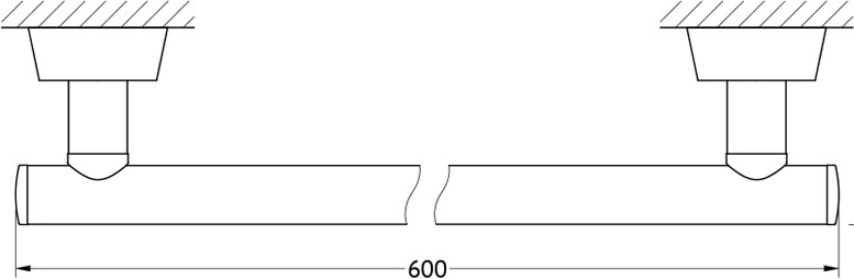 VIZ 032 Штанга для полотенца 60 cm FBS Vizovice - Вид №1