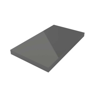 23014 SALGAR Столешница от 1801 до 2000 GLOSS GREY 50 мм Глянцевый серый