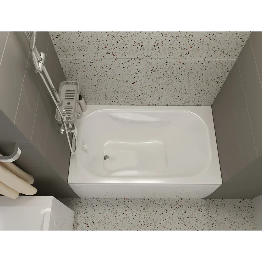 Ванна 100Acryl Luara акриловая 120x70 см ножки в комплекте STLM-2044646 - Вид №5