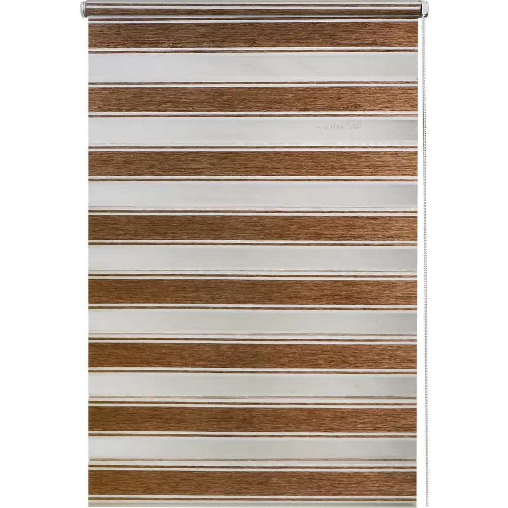 Штора рулонная день-ночь Дэли 60x160 см коричневая MIAMOZA STLM-2092317