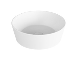 Керамическая раковина с одной круглой столешницей