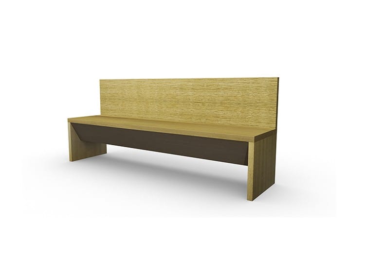 Дубовая скамья со спинкой Deodara STORE ARCH-00102632 - Вид №1