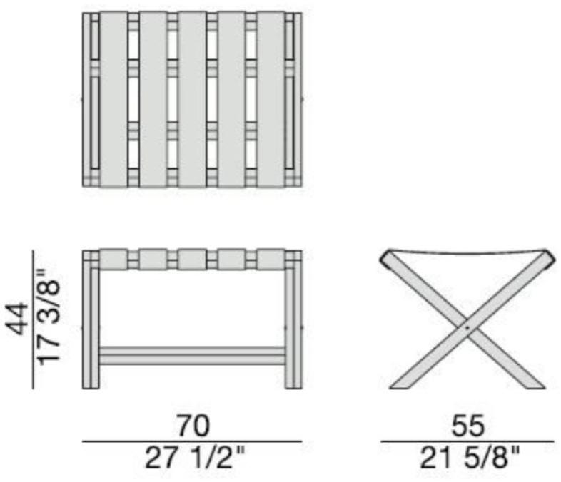 Porada Деревянная полка для багажа Iron sun-id-1481920 - Вид №2