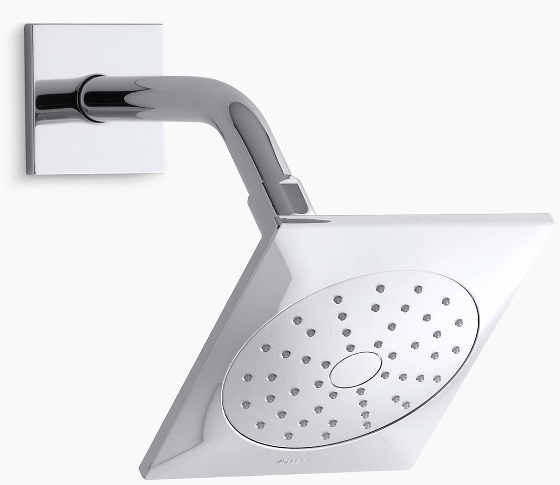 KOHLER Однофункциональная душевая лейка Loure 1,75 галлона в минуту с технологией всасывания воздуха Katalyst K-45215-G-SN  - Вид №1
