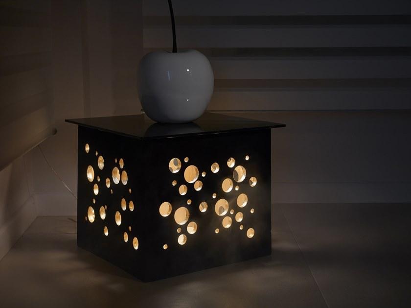 IndakoLab Журнальный столик из дерева и стекла Velvetlab sun-id-1455027 - Вид №1