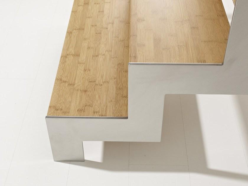 Fontanot П-образная открытая лестница из стали и дерева Lafont sun-id-1441708 - Вид №11