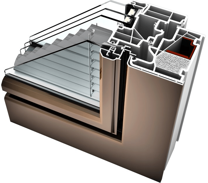 INTERNORM Italia Французское окно из алюминия и пвх sun-id-1469861 - Вид №3