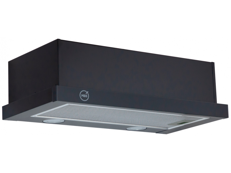 9921718 Вытяжка телескопическая MBS ARALIA 150 GLASS черный/черный STDN-0026227