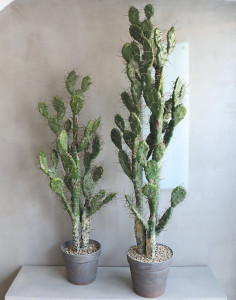 6105 883 a3 Искусственный кактус опунция, горшечная, 100 см, зеленая H-andreas