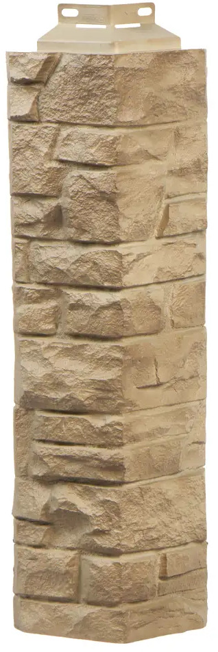 Наружный угол Fineber для фасадных панелей Скала в песочном цвете 14380294