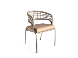 Алюминиевый садовый стул с подлокотниками