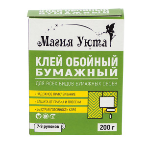 Клей для бумажных обоев МАГИЯ УЮТА - надежная фиксация на 37-48 м² 85061249