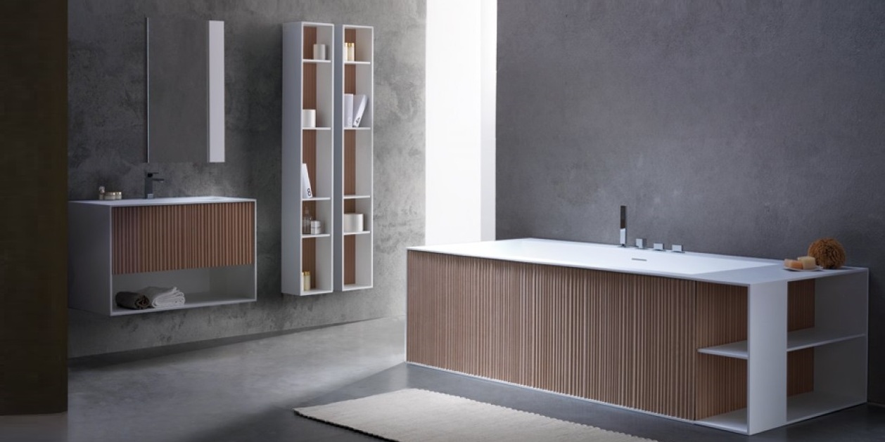 Ванна напольная с панелями Veer 250 см Karolitalia VEERRULE250X120 - Вид №1