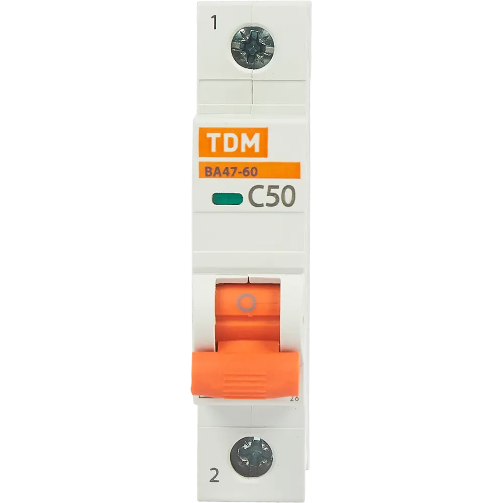 Автоматический выключатель TDM Electric ВА47-60 1P C50 А 6 кА SQ0223-0082 84399506 STLM-2114887  - Вид №1