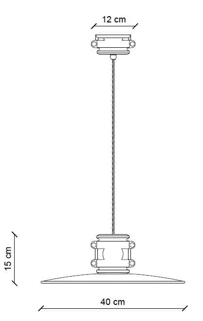 Керамический подвесной светильник FERROLUCE ARCH-00039655 - Вид №4