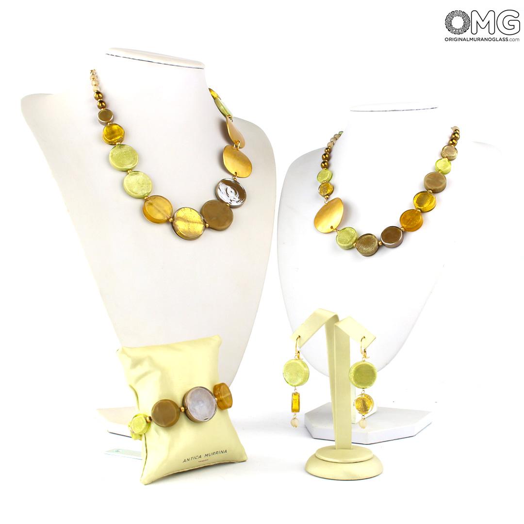 3824 ORIGINALMURANOGLASS Набор украшений Исида - Коллекция Antica Murrina - муранское стекло OMG  см  - Вид №1