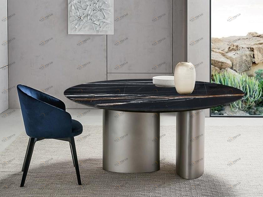 Casamilano Круглый обеденный стол из мрамора sun-id-1360798