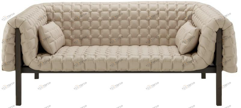 Ligne Roset 3-х местный кожаный диван Ruché sun-id-1430015