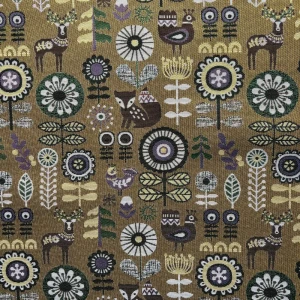 Ткань 1 м/п Хьюге гобелен 150 см цвет золотистый