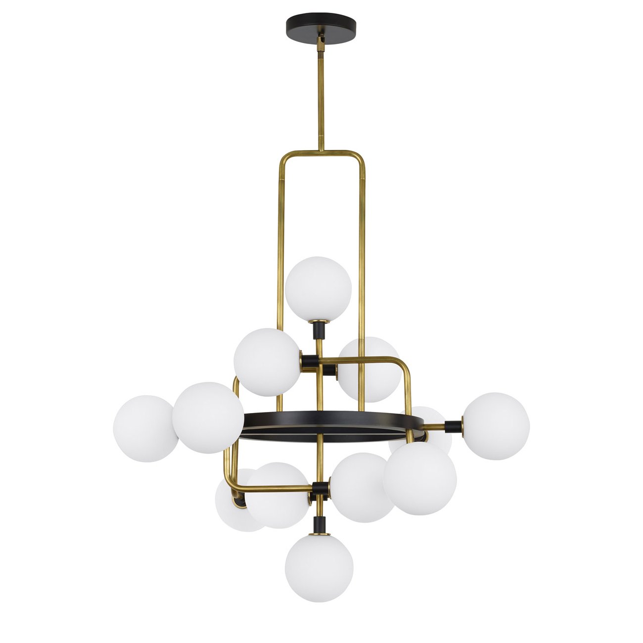 Светильник подвесной 80х80 см серый Viaggio BG368P-12A DELIGHT COLLECTION ДИЗАЙНЕРСКИЕ 00-3883124 Золото;черный  - Вид №1