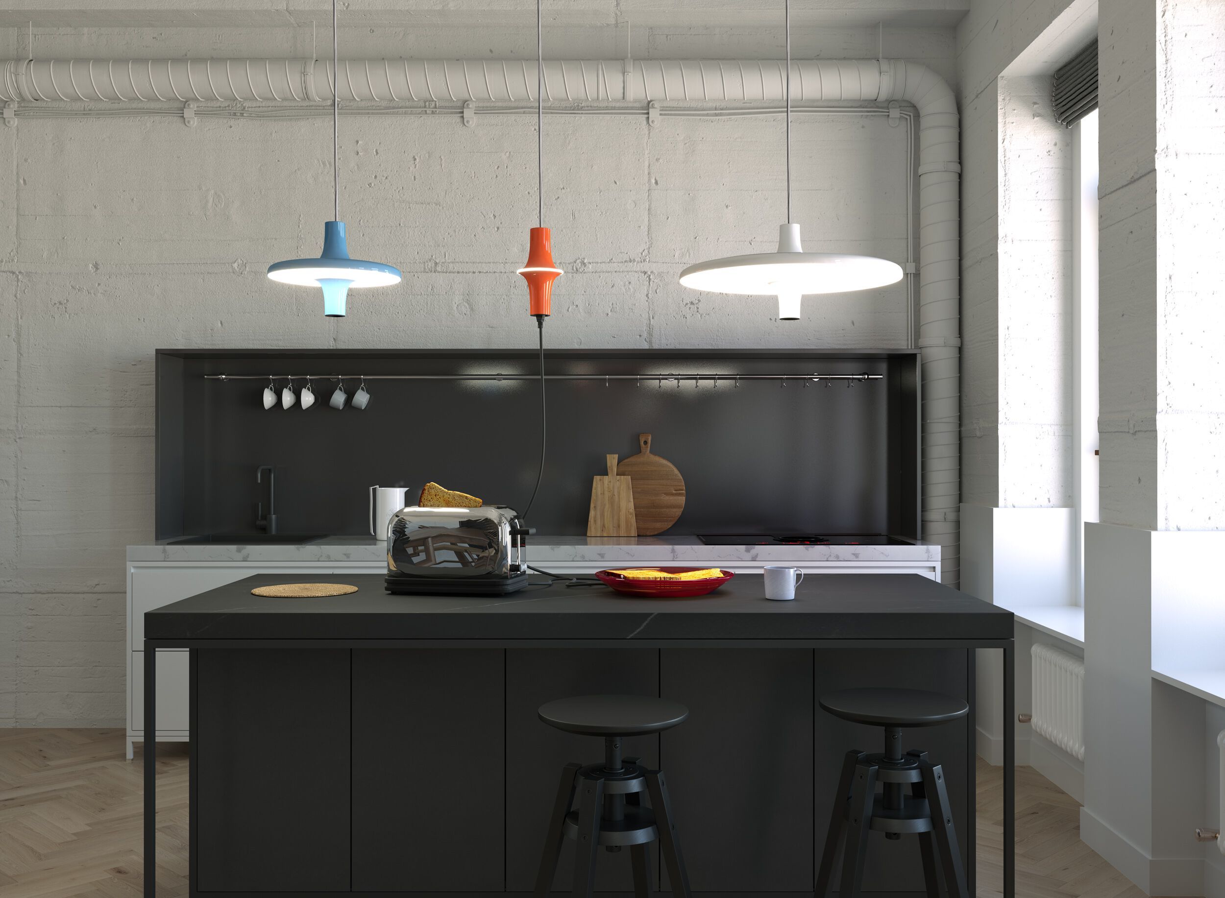 Алюминиевый подвесной светильник с розеткой Martinelli Luce Avro ARCH-00148875 - Вид №7