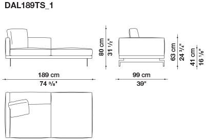 B&B Italia 3-х местный тканевый диван Dock sun-id-1376507 - Вид №202