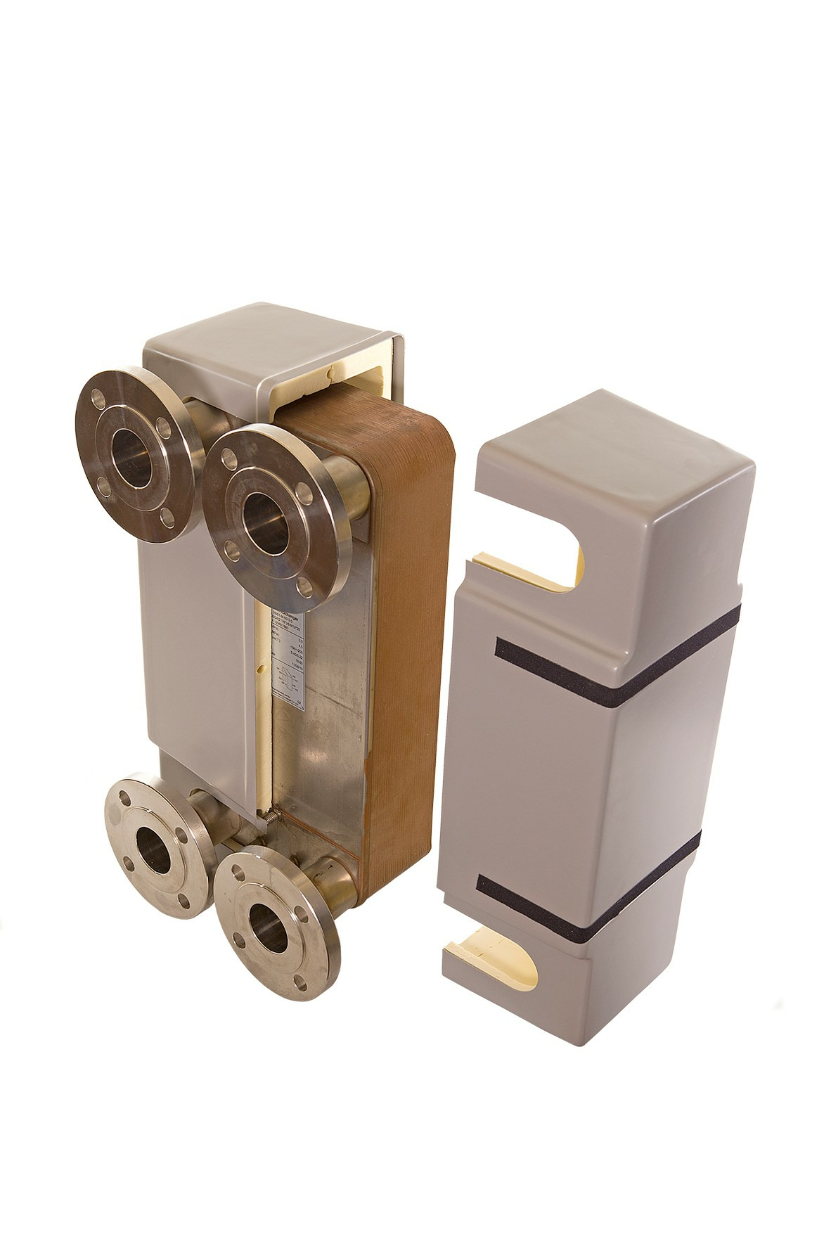 Danfoss Паяный пластинчатый теплообменник серии XB66 XB66L-1-40 PN16 DN65 паяный ТО 004B1961  - Вид №25