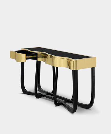 0-056 Извилистая золотая консоль Boca Do Lobo  - Вид №27