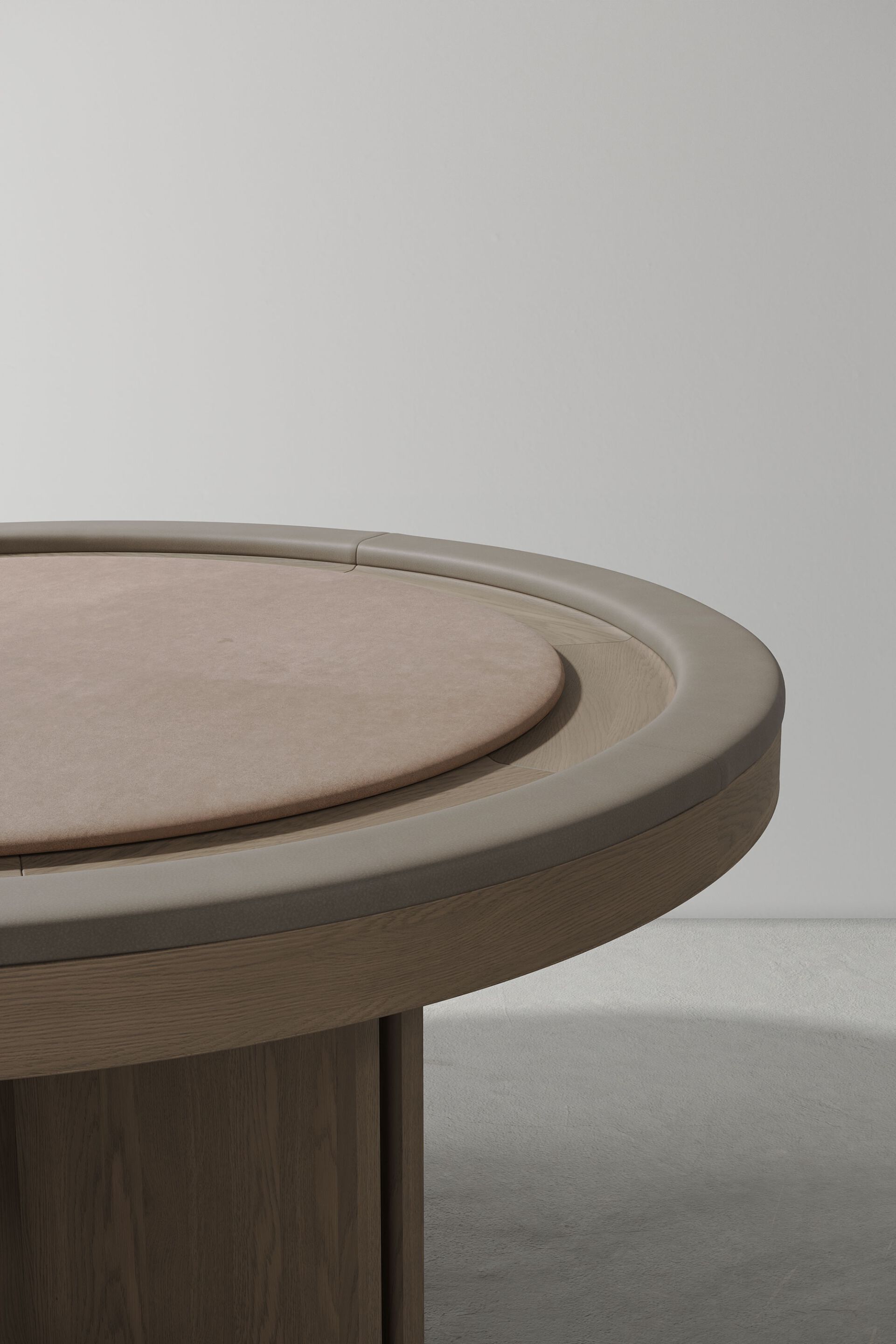 Круглый стол для покера из дерева и кожи District Eight Dinh ARCH-00042011 - Вид №6