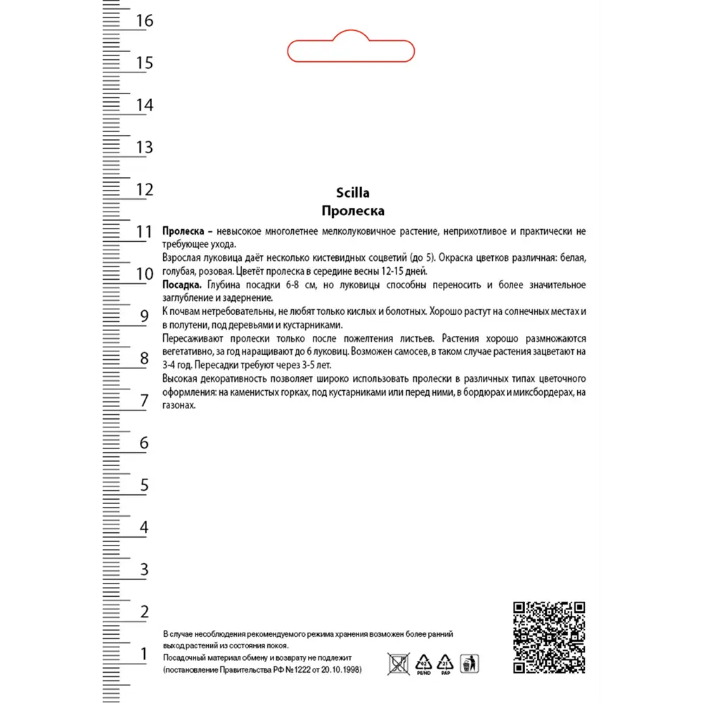 Пролеска колокольчатая «Пинк» 17981095 STLM-2173117 Santreyd  - Вид №1