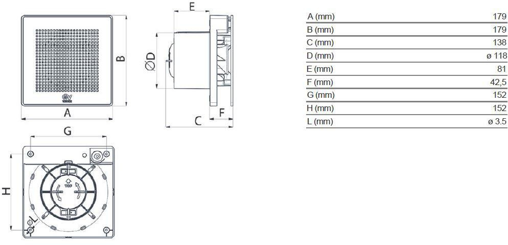 Vortice Аспиратор Punto evo es 11268 - Вид №4