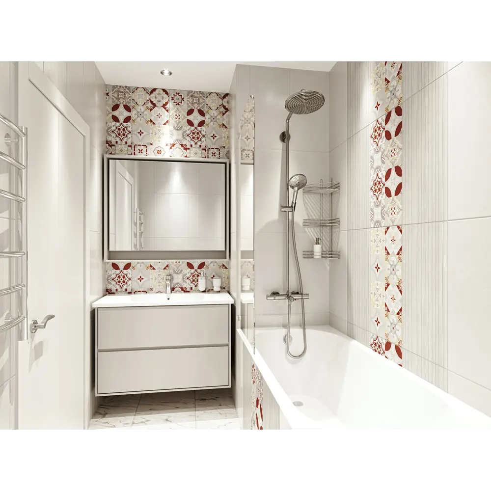 Плитка настенная Loft Grey 30х60 см 1.62 м² цвет светло-серый BELANI STLM-2148494 - Вид №8