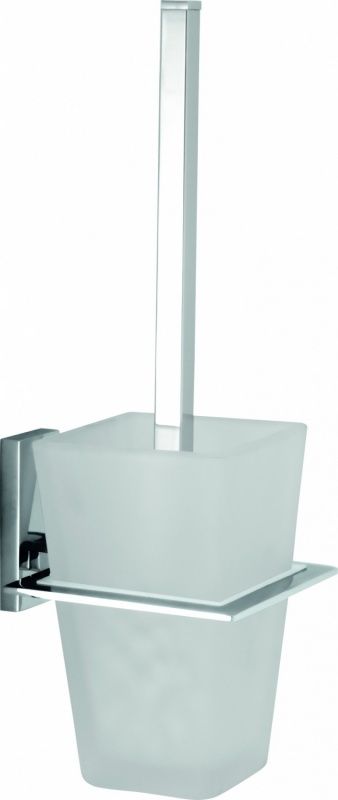 H9950/10CR Sanibano Agatha, настенный стеклянный ёрш, цвет хром