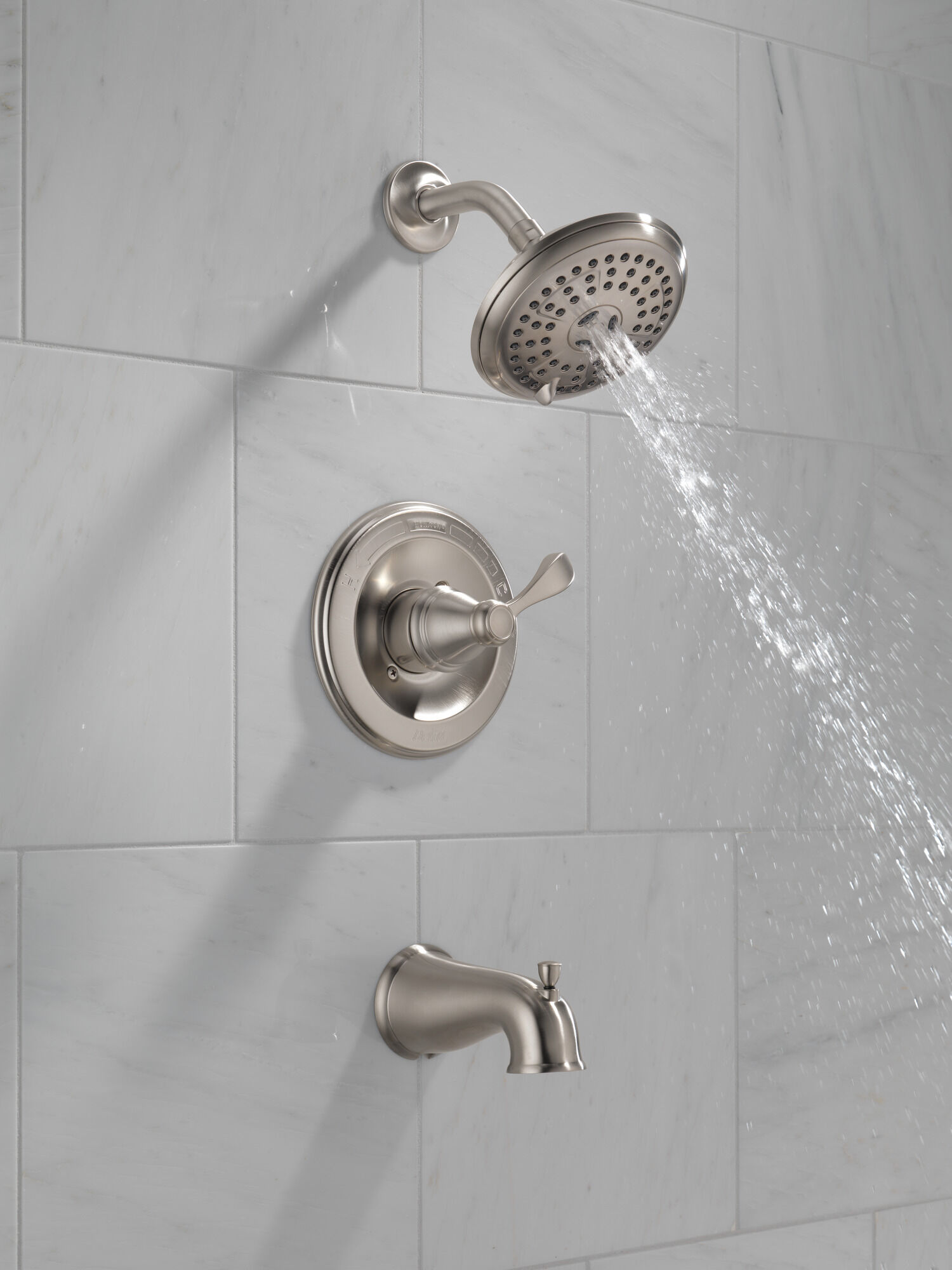 144984C-BN-A Монитор серии 14 для ванны и душа Delta Faucet Porter Матовый никель - Вид №1