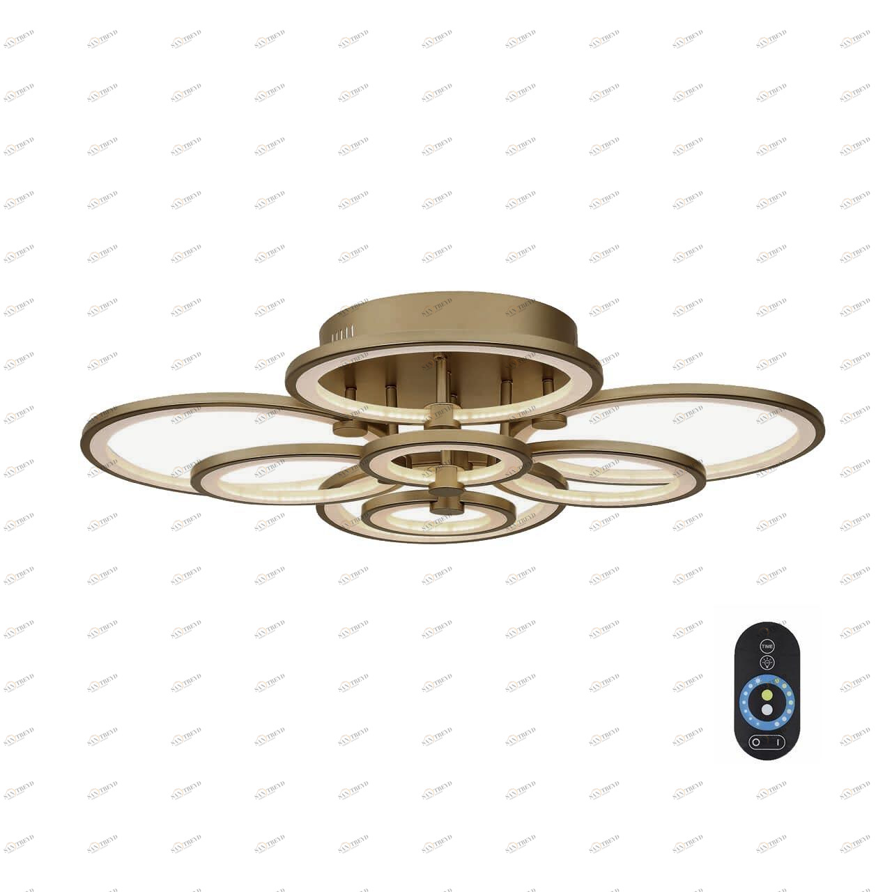 Потолочная светодиодная люстра ST Luce Twiddle Dimmer SL867.302.08 ST LUCE ДИЗАЙНЕРСКИЕ, TWIDDLE DIMM BRONZE 137105 Бронза 