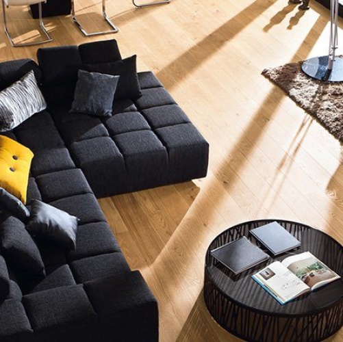 Паркетная доска Haro 4000 Series Top connect Маркант 4v фаска лак Дуб Рустик с брашью (Текстурированная) 2200х180 мм 528682 - Вид №1