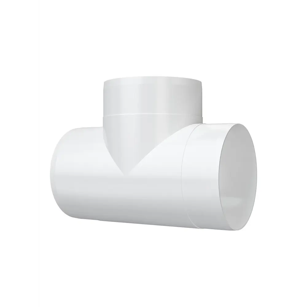 Тройник для круглых воздуховодов Fonet D100 мм пластик STLM-2162037 - Вид №1