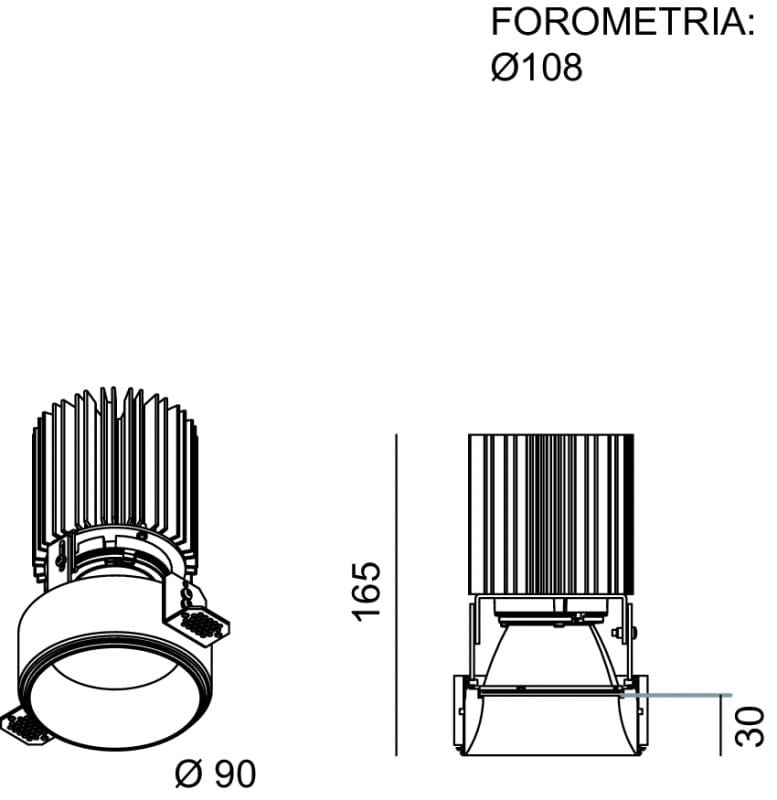 Круглый потолочный светильник Lucifero's NYX TRIMLESS ARCH-00050790 - Вид №7