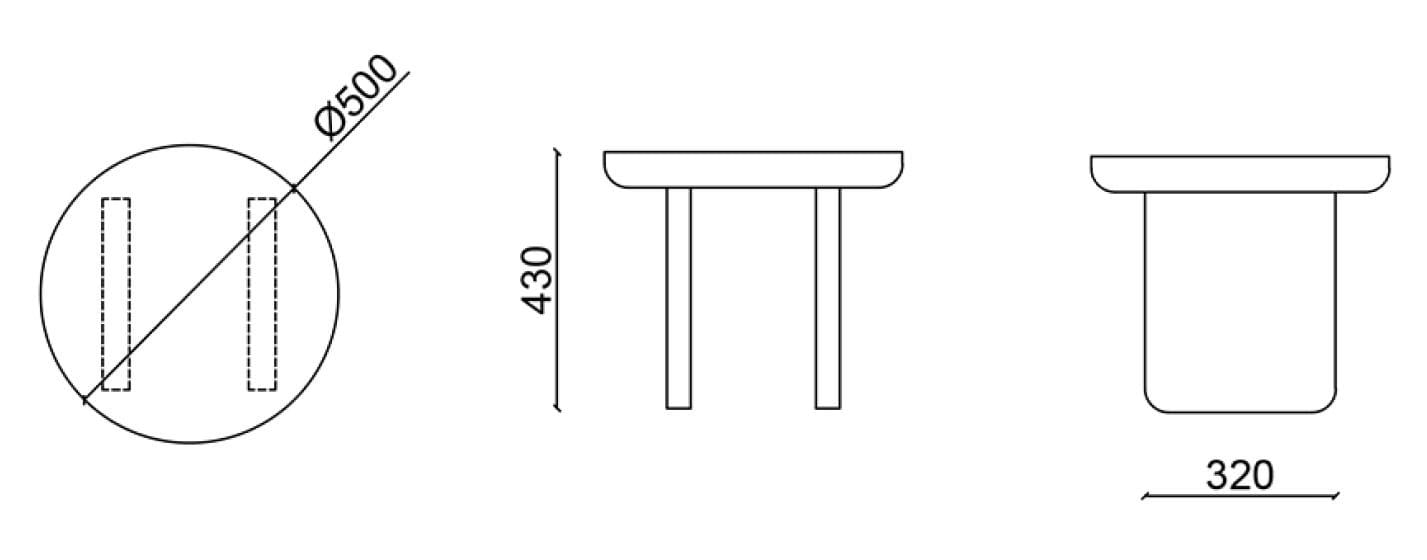 Круглый деревянный журнальный столик Falsasquadra Водяные лилии ARCH-00054419 - Вид №3