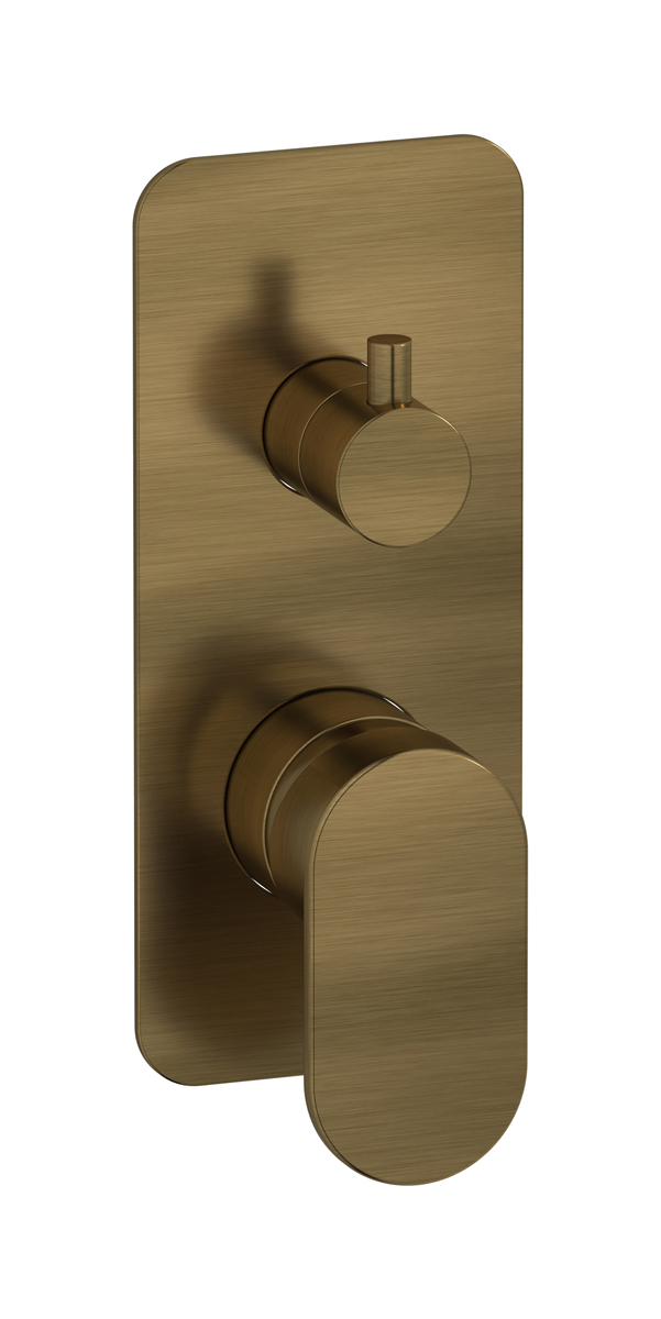 Внешние части встроенного в стену смесителя на 3 потребителя WE ARE IB k2312mb Modern Bronze K2