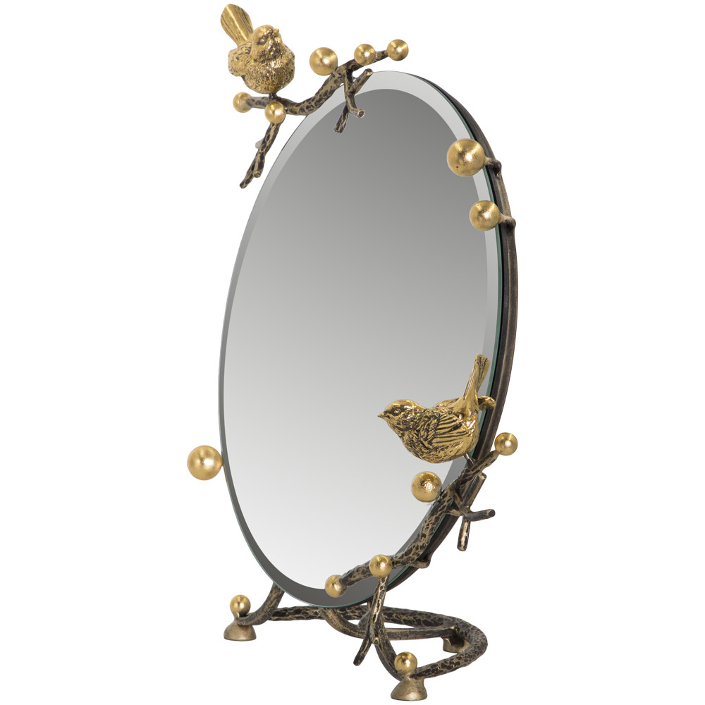 79029 Зеркало Терра настольное Каштан Амбер BOGACHO 4627196590380