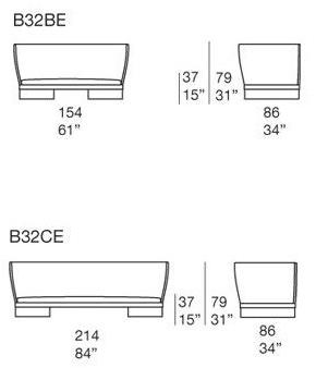 Paola Lenti Садовый диван 2-х местный с высокой спинкой Ami sun-id-1368745 - Вид №5