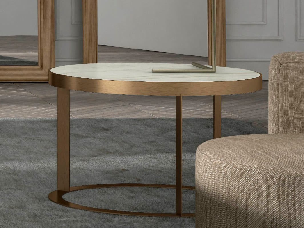 Мраморный овальный журнальный столик CASA +39 Essential ARCH-00136696 - Вид №1