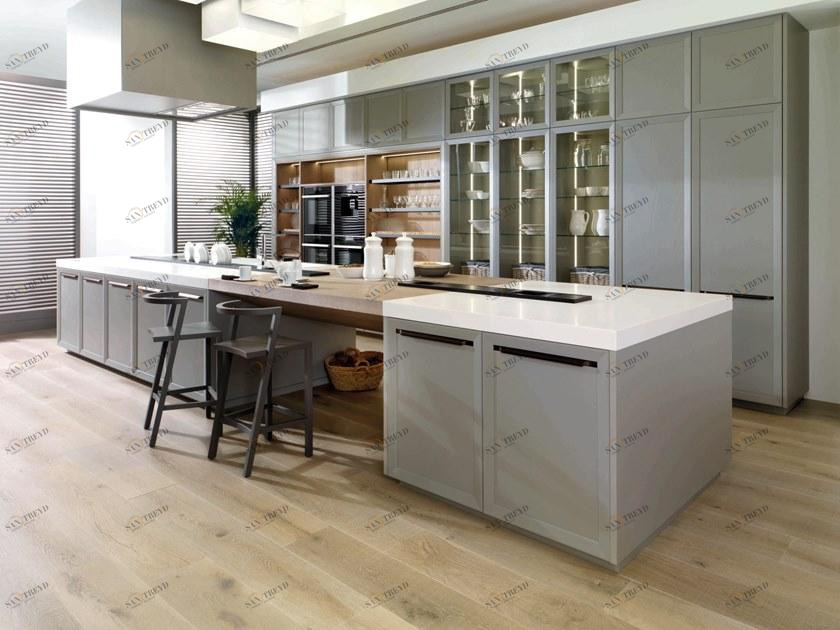 GAMADECOR Кухня с островом с ручками Emotions - kitchens sun-id-1413220