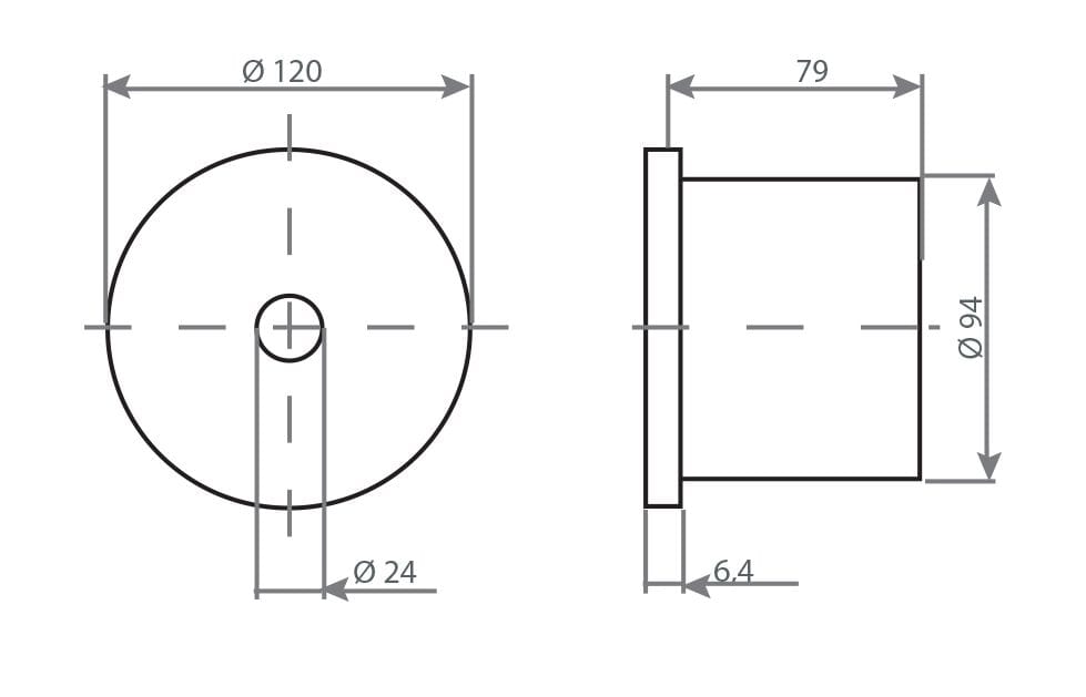 Нержавеющая встраиваемая боковая насадка для душа Aquademy SINGLE AERATED MODULE ARCH-00116925 - Вид №2