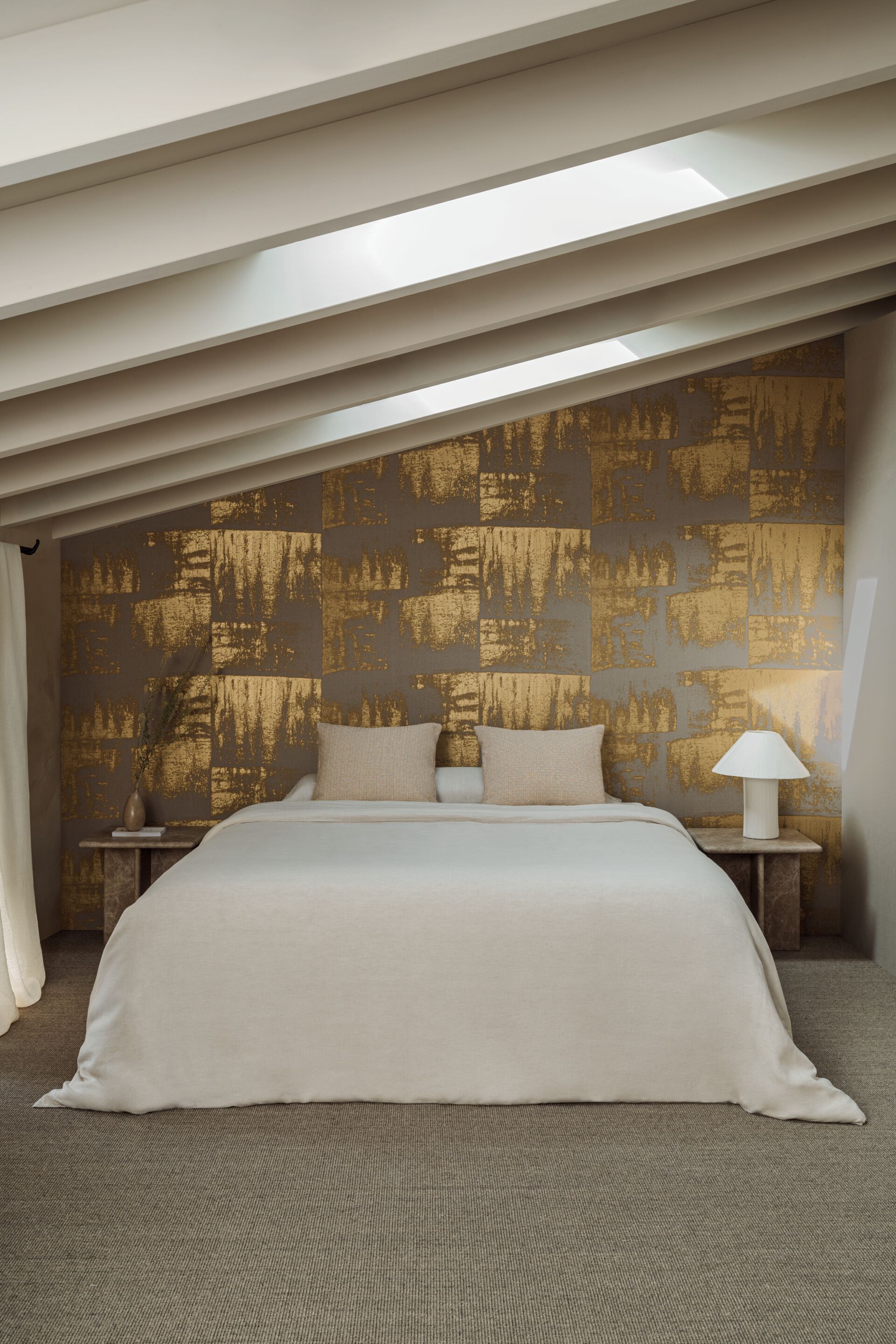 Льняная огнестойкая настенная ткань Élitis Lin Plâtré ARCH-00101421 - Вид №6