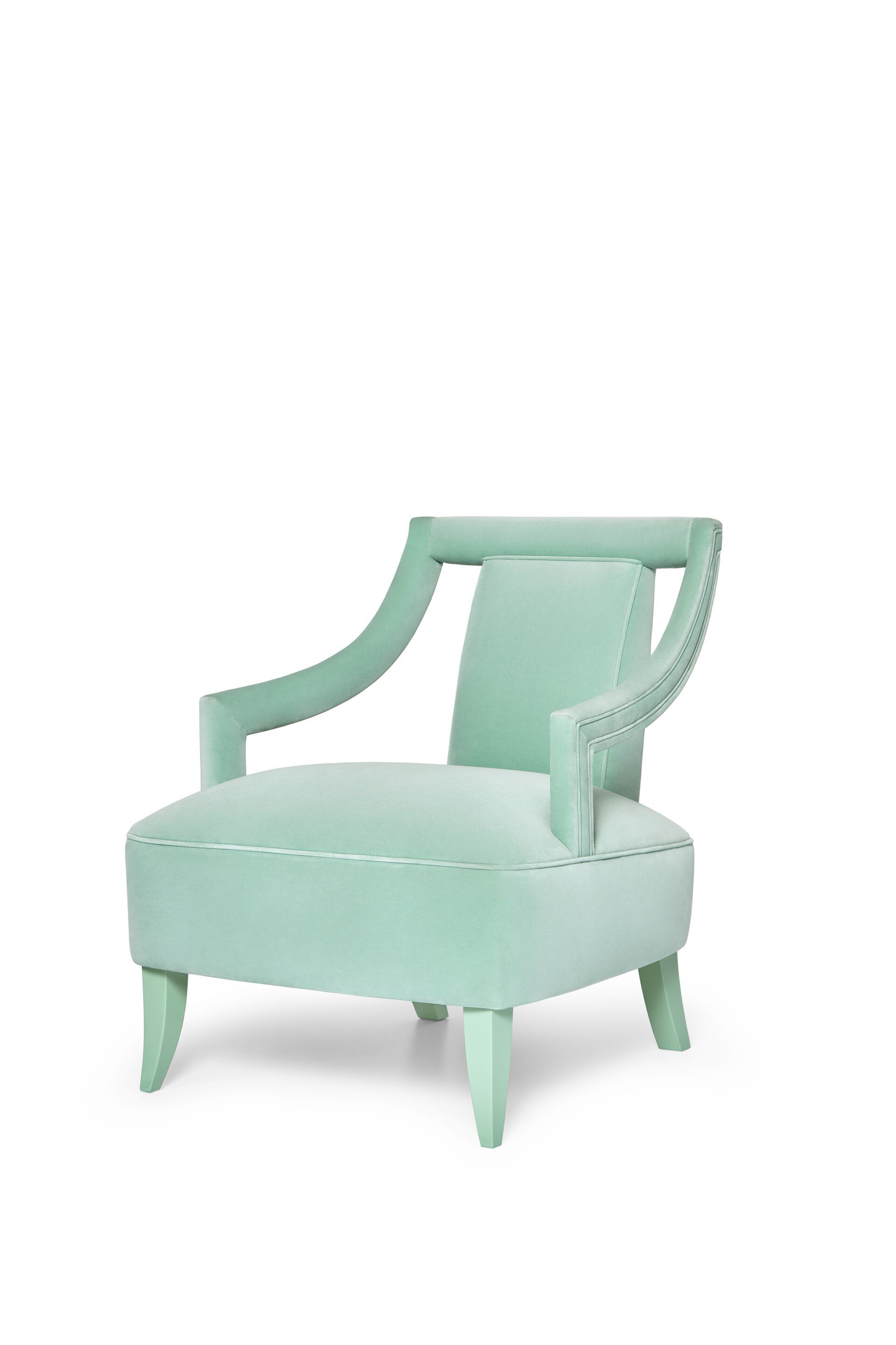 Бархатное кресло с подлокотниками Munna Corset ARCH-00066847 - Вид №8